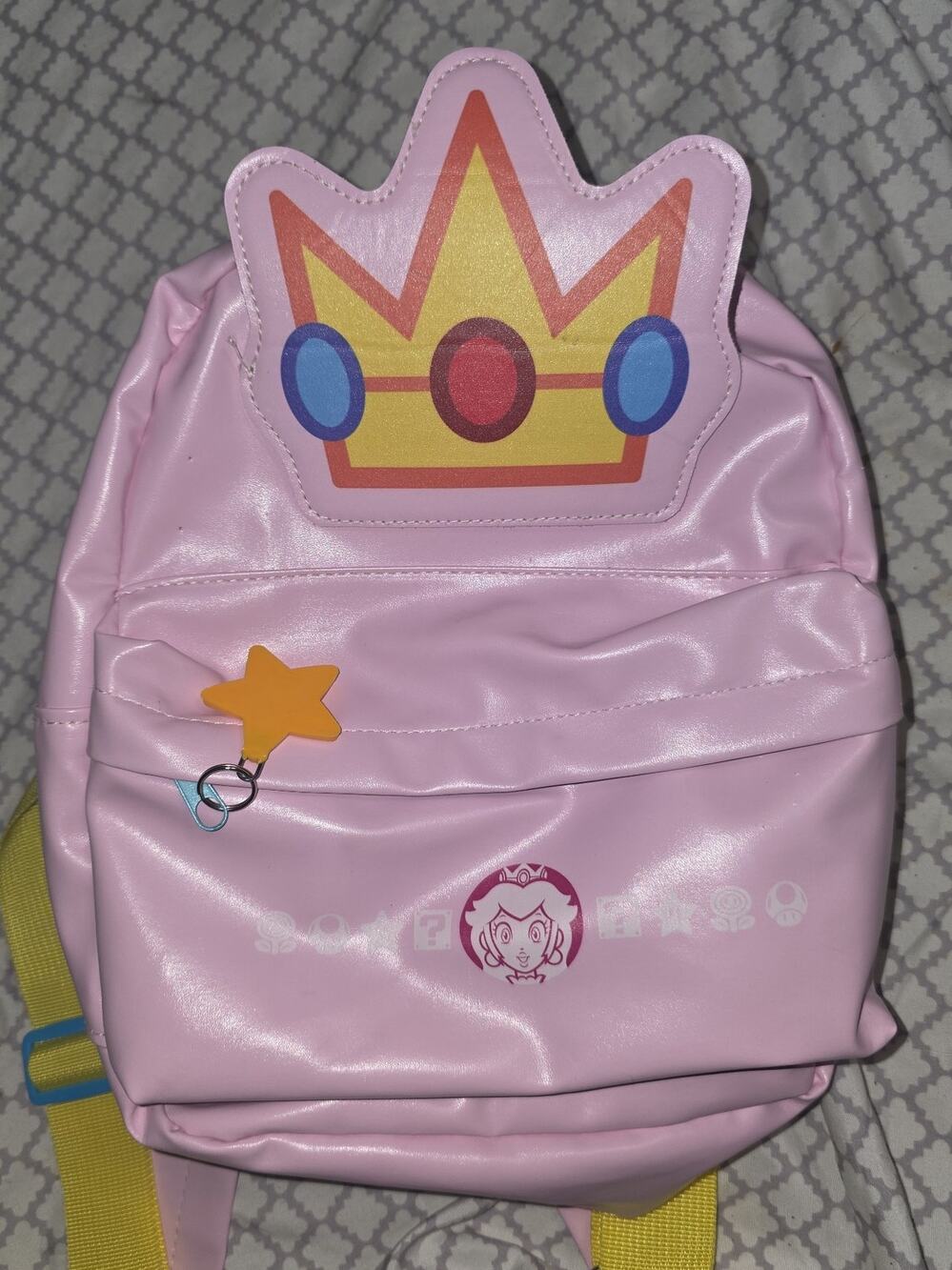 Officially licensed nintendo super Mario Brothers princess peach mini backpack !
